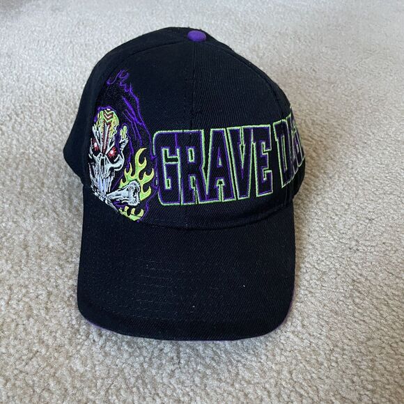 Monster Jam Other - Grave Digger Monster Truck Jam Vintage Embroidered Snapback Hat Cap Retro Shovel